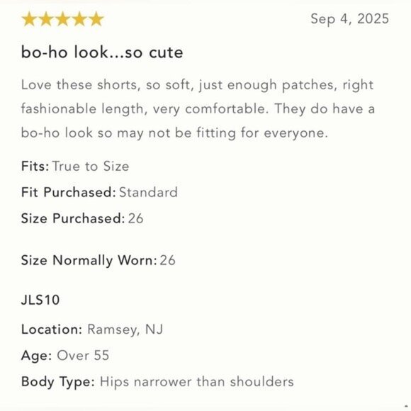 NWT Size 27-The Adi Patchwork Relaxed Cotton Bermuda Shorts Pilcro (NWT US$118) - Picture 9 of 16